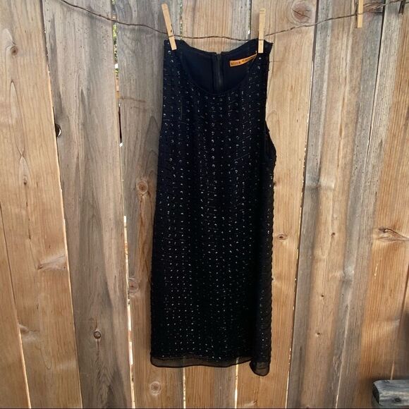 Alice + Olivia Sequin black Mini Dress size small - Picture 10 of 13